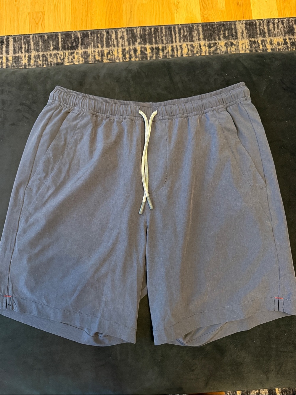 UNTUCKit Men’s Slate Blue Athletic Drawstring Shorts
